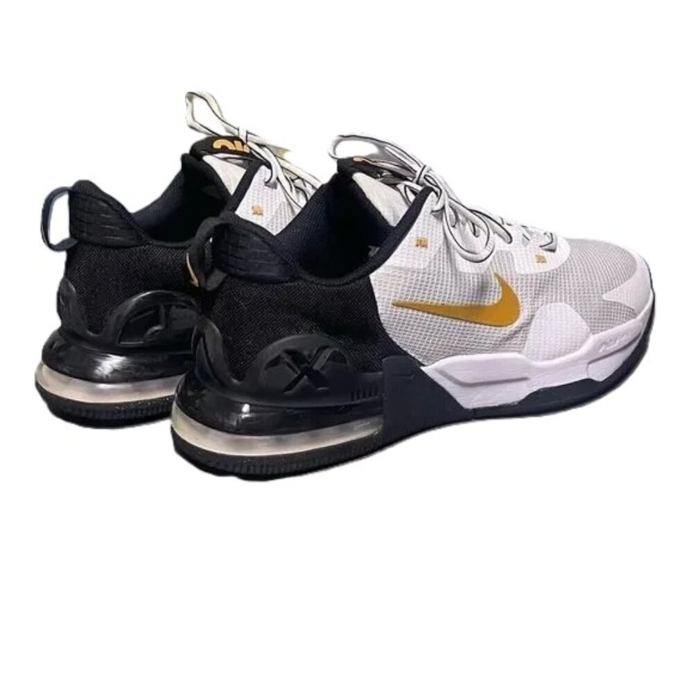 Nike Air Max Alpha Trainer 5 White Black Gold Suede - Picture 3 of 6
